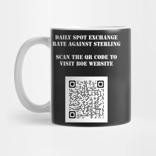 Daily spot exchange rate against British Pound GBP Mug